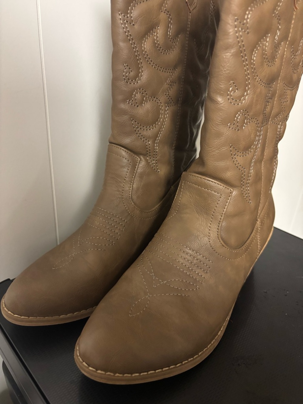 Western Cowboy Embroidered Boho Boots Brown Women’s Size 9 - Picture 2 of 10